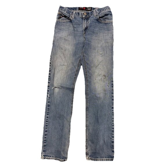 Ariat M4 Jeans Mens 30x34 Blue Relaxed Fit Straight Leg Workwear - Picture 1 of 16